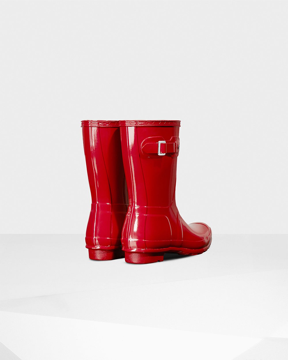 Botas de Lluvia Cortas Hunter Mujer - Original Gloss - Rojos - VHZBKUC-40